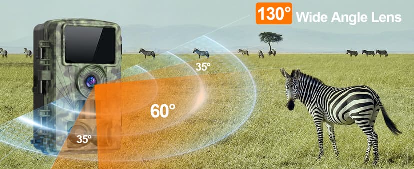 Trail Camera - 4K 48MP WiFi Game Camera with Night Vision, 0.05s Trigger Motion Activated Camera, IP66 Waterproof, 130 Wide-Angle Cell Phone App No Glow Infrared LEDs for Outdoor Wildlife