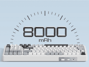 AULA F99 Wireless Mechanical Keyboard,Tri-Mode BT5.0/2.4GHz/USB-C Hot Swappable Custom Keyboard,Pre-lubed Linear Switches,RGB Backlit Computer Gaming Keyboards for PC/Tablet/PS/Xbox