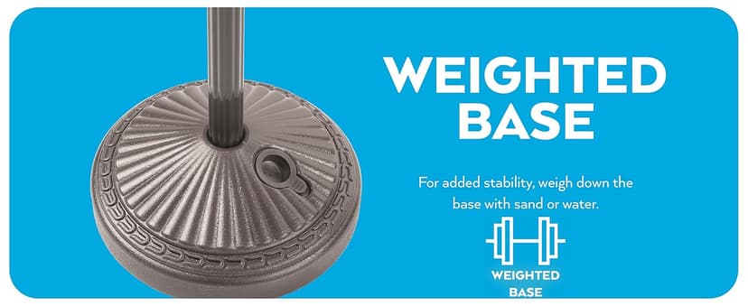 O2COOL Pool & Spa Valet, Adjustable Pool & Patio Towel Holder with Weighted Base, Outdoor Towel Bar, Poolside Table, Bronze