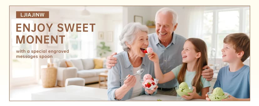 Gifts for Grandma Funny Christmas Grandma Birthday Gifts for Women Grandmother Gigi Nana Granny Mothers, from Grandkids for Christmas Stocking Stuffers Cute Engraved Grandma's Ice Cream Shovel Spoon