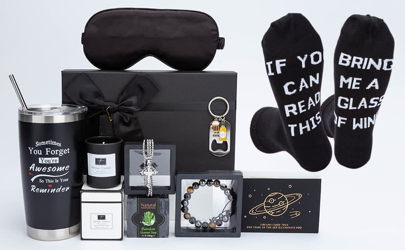 Birthday Gifts for Men Premium Gifts Baskets for Him Gifts Basket Ideas Set Thank You Gifts Man Retirement Gifts Father Birthday Presents for Dad Husband Boyfriend Box Christmas Gifts Baskets