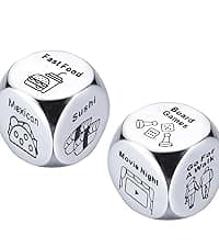 Him Her Couple Gifts for Boyfriend Girlfriend Food Decider 11th Anniversary Steel Date Night Gifts for Husband Wife for Wedding Christmas Valentines Birthday for Women Men