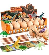 Zippytots Dinosaur Toys for Kids 3-5, 10 PCS Realistic Plastic Dinosaur Figure Toy Set Including T-Rex, Stegosaurus, Spinosaurus, Ideal Gift for Toddle