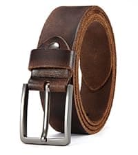 DOOPAI Reversible Leather Belt for Men 1.25" - Dual Sided Dress and Casual Belt, Trim to Fit, 2 Styles in One Belt