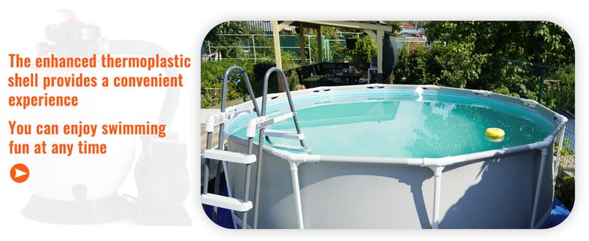 VEVOR 14-inch Sand Filter Pump for Above Ground, Digital Programmer Timer, 3000 GPH, 3/4 HP Pool Pumps System & Filters Combo Set with 6-Way Multi-Port Valve & Strainer Basket, Easy Installation