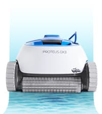 Dolphin Proteus DX3 Automatic Robotic Pool Vacuum Cleaner, Wall Climbing, Active Scrubber Brush, Ideal for In-ground Pools up to 33 FT in Length