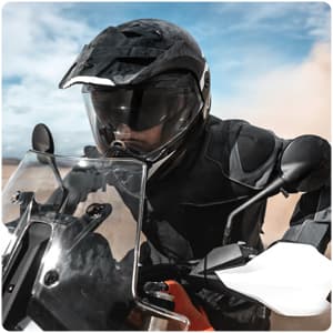 ScorpionEXO AT960 Modular Adventure Street Motorcycle Helmet with Bluetooth Ready Speaker Pockets DOT ECE Approved Topographic (Sand Large)