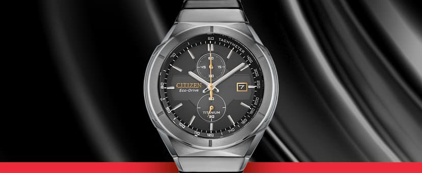 Citizen Men's Eco-Drive Sport Luxury Armor Watch in Super Titanium, Black Dial (Model: CA7058-55E)
