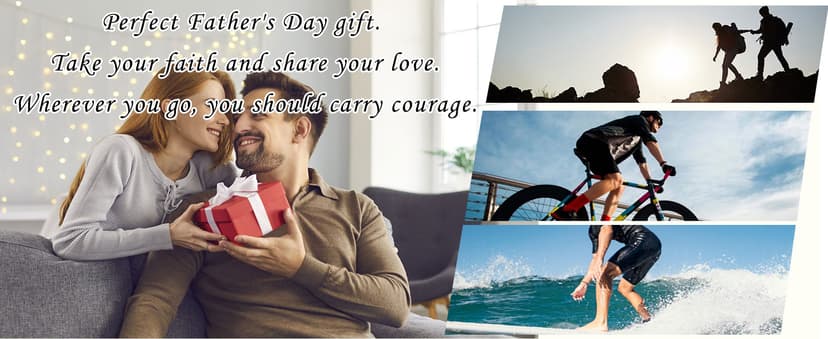 Gifts for Dad New Dad Stepdad Husband, American Flag Cross Beads Bracelet Jewelry Gifts for Father Men from Daughter Son Wife