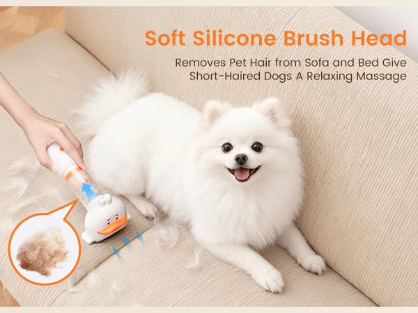 kurtmark Vacuum Dog Brush for Shedding, 4-in-1 Self Cleaning Slicker Brush for Dogs& Undercoat Rake for Dogs, Deshedding Grooming Tool, Anti-Static, Massage, Cleaning, Shedding & Combing All In One!