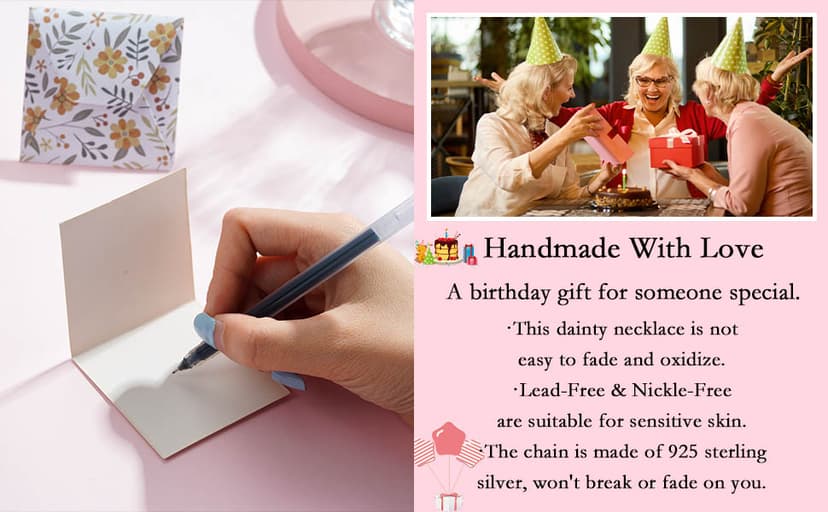 Birthday Gifts for Women, Sterling Silver Chain Circles Necklace 30th 40th 50th 60th 70th 80th 90th Birthday Necklace for Her Woman 30 40 50 60 70 80 90 Years Old Birthday Gifts for Women