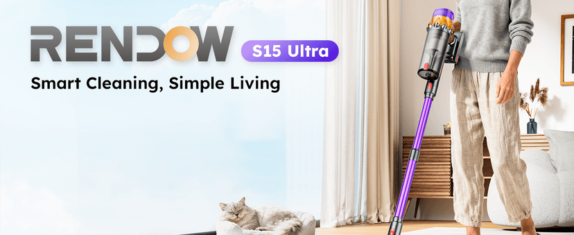 Cordless Vacuum Cleaner, 500W 50KPA 60Mins Vacuum Cleaners for Home, Self-Standing Stick Vacuums with LED Display, Anti-Tangle, Lightweight, Rechargeable Wireless Vacumm for Pet Hair Carpet Floor