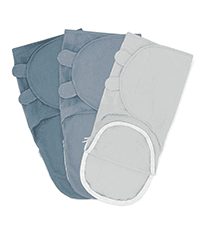 Comfy Cubs Easy Swaddle Blanket, 3 Pack - 100% Cotton Newborn Wrap, Small for 0-3 Months Infants, with Adjustable Velcro, Breathable and Durable Sleep Sack for Babies - Blush, Mauve & Mulberry