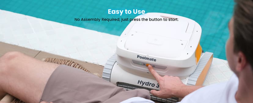 2025 Chasing Hydro 3 Robotic Pool Cleaner for Inground/Above Ground Pools, 150W Cordless Pool Vacuum, Max 200min Runtime, 4.1L Filter Basket, Auto Waterline/Wall Cleaning, Max 1076 sq.ft Coverage