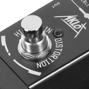 High Gain Distortion Guitar Pedal, AKLOT Electric Effects Pedals Mini Single Type DC 9V True Bypass