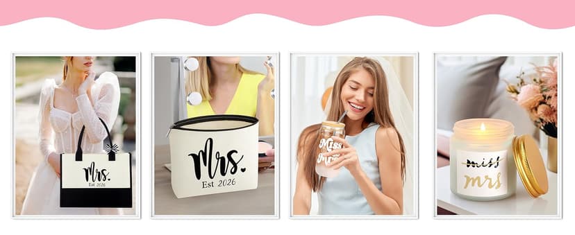 Bachelorette Gifts for Bride Engagement Wedding Presents Set for Women Her Mrs Wifey Bridal Shower Gifts for Bride To Be, Bride Gifts for Bachelorette Party B0FCMD3RCG