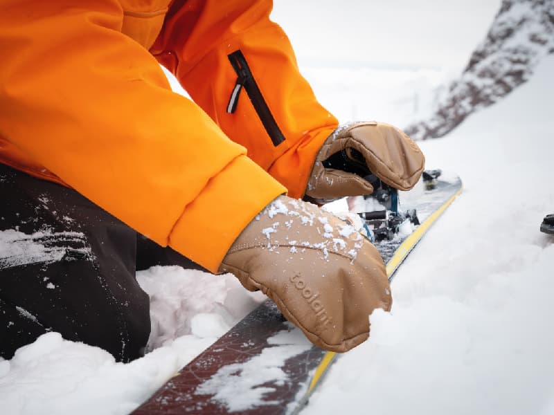 toolant Leather Ski Mittens, Winter Gifts for Men & Women, 3M Thinsulate, Waterproof & Durable for Snowboarding, Outdoors