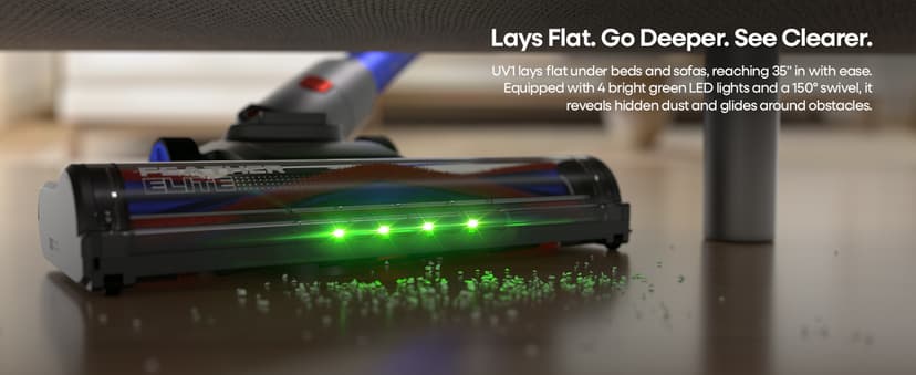 UNINELL HOME Cordless Vacuum Cleaner,45000Pa/450W Vacuum Cleaners for Home,60Mins Lightweight Stick Vacuum,Anti-Tangle & Wall Mount Charging,Vacuum Cordless for Hardwood Floor Carpet Pet Hair