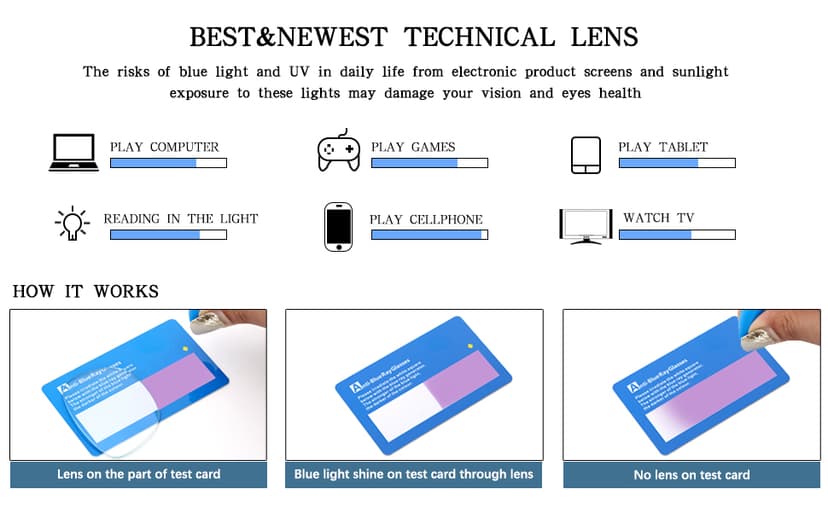 Oilway Blue-Light Blocking Glasses Computer Reading/Gaming/TV/Phones Glasses Fashion Anti Eyestrain UV Glasses for Women Men(A2 Black + Gray)