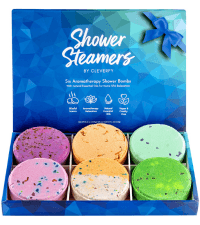 Cleverfy Shower Steamers Aromatherapy for Women and Men – Self-Care Shower Bombs for Stress Relief and Relaxation – 6 Tablets