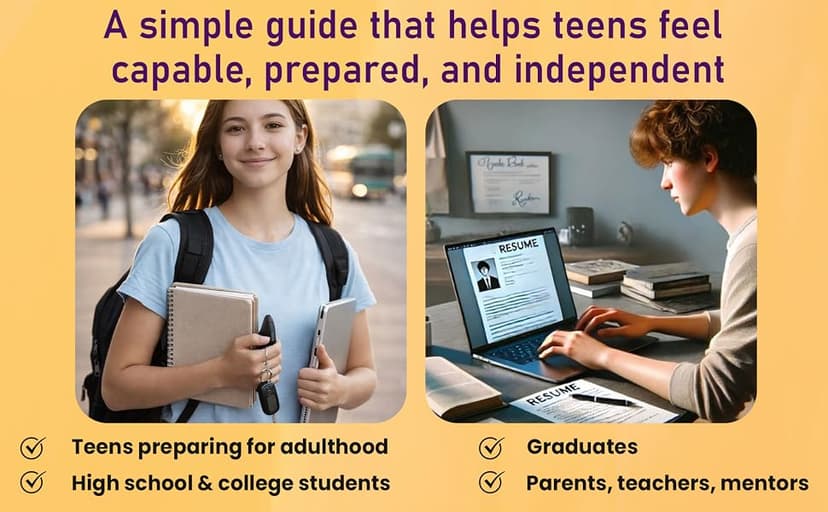 Adulting for Teens Made Easy: Comprehensive Guide to Learn Essential Life Skills, Manage your Finances, Explore Career Paths and Build Healthy Relationships B0DVSH266H