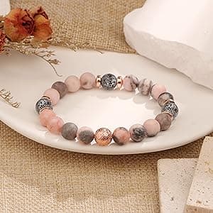 Yiyang 13th 16th 18th 21st 25th 30th 35th 40th 45th 50th 60th 65th 70th 75th 80th Birthday Gifts for Women, Natural Stone Bracelet Birthday Gifts for Women Mom Daughter Grandma Sister Coworker