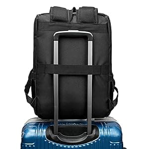 YALUNDISI Vintage Backpack Travel Laptop Backpack with usb Charging Port for Women & Men College Backpack Fits 15.6 Inch Laptop Black