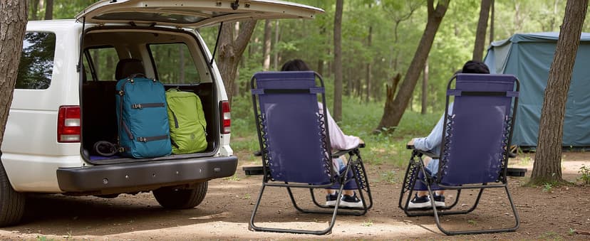 Homall Zero Gravity Chair Patio Folding Lawn Outdoor Lounge Gravity Camp Reclining Lounge Chair with Cup Holder Pillows for Poolside Backyard and Beach Set of 2 (Blue)