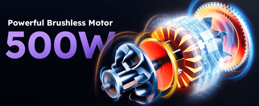 Cordless Vacuum Cleaner, 500W 50KPA 60Mins Vacuum Cleaners for Home, Self-Standing Stick Vacuums with LED Display, Anti-Tangle, Lightweight, Rechargeable Wireless Vacumm for Pet Hair Carpet Floor