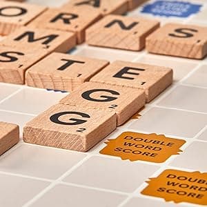 Hasbro Gaming Scrabble Board Game, Classic Word Games for Kids Ages 8 and Up, Fun Family Game for 2-4 Players, The Classic Crossword Game