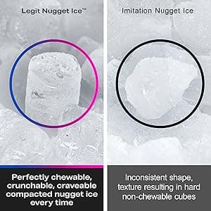 GE Profile Opal 2.0 XL with 1 Gallon Tank, Chewable Crunchable Countertop Nugget Ice Maker, Scoop included, 38 lbs in 24 hours, Pellet Ice Machine with WiFi & Smart Connected, Stainless Steel