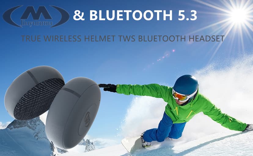 Outdoor Sports Ski Helmets Headphones/Bicycle Helmets Headset- Chips 5.3 - True Wireless Bluetooth Helmet Speakers for Skiing, Snowboarding Mountain Biking