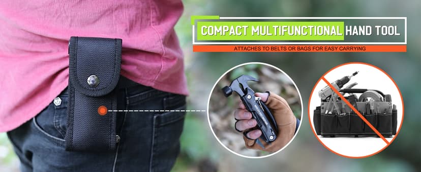 Gifts for Brother on Christmas - Brother Gifts, Brothers Gift from Sister - Fathers Day Birthday Gift for Brothers - Christmas Brother’s Presents, Multitool Hammer