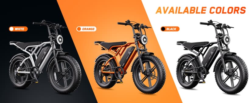 TST Electric Bike for Adults, 1500W Peak Motor 28 MPH 60/100 Miles Fat Tire Ebike with 48V 15Ah/25Ah Removable Battery 20" Electric Dirt Bike Hydraulic Suspension and 7-Speed