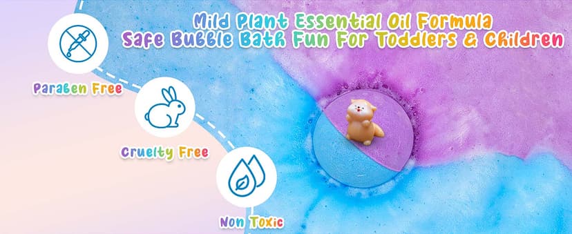 20 Pack Bath Bombs for Kids with Surprise Inside Bubble Bath Toys Organic Natural Bath Bombs Set Easter Basket Stuffers Birthday Christmas Gift for Kids 3 4 5 6 7 8 Years Old Boys Toddlers Girls B0D5Z33X94