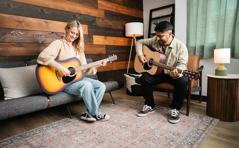 Fender FA-25CE Dreadnought Acoustic Electric Guitar, Beginner Guitar, with 2-Year Warranty, Includes Built-in Tuner and On-Board Volume and Tone Controls, Comes with Free Lessons, Natural