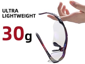 ROCKBROS Photochromic Sports Sunglasses Mens Pickleball Glasses Cycling Glasses MTB Sunglasses, with Removable Elasctic Band