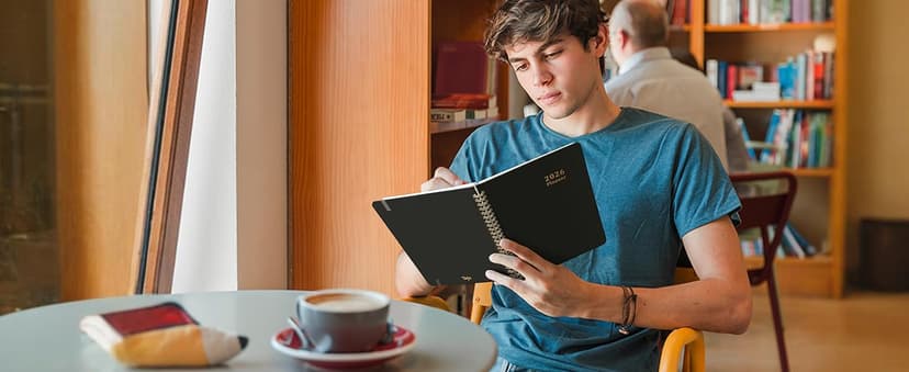 2026 Planner, Weekly and Monthly Calendar Planner, January 2026 - December 2026, Hardcover 2026 Calendar Book with Tabs For Women & Men, Inner Pocket, Spiral Bound, Perfect for Office Home School Supplies - A5 (6.3" x 8.5"), Pink