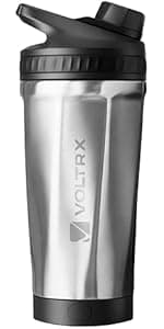 VOLTRX Electric Protein Shaker Bottle - USB Rechargeable Mixer Cup for Shakes and Meal Replacements, BPA-Free Tritan, 24oz