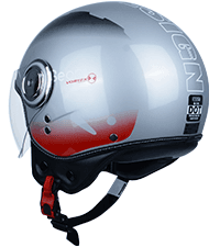 Open Face Motorcycle Helmet for Adults,DOT Approved - Moped Half Vespa Retro Helmet with Anti-Scratch Visor for Men and Women