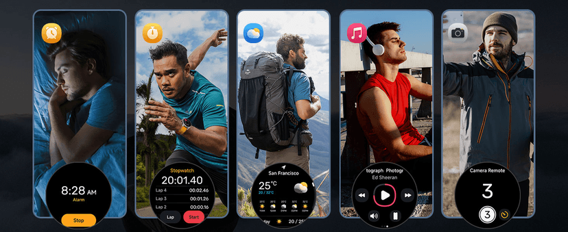 afoloery GPS Running Watch and Outdoor Smartwatch, AMOLED Display, Built-in LED Flashlight,Multisport GPS Smartwatch,5ATM Waterproof,Fitness Tracker up to 15 Days of Battery