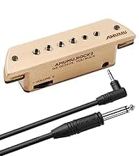 AMUMU SP60BCM Magnetic Passive Soundhole Humbucker Pickup for Acoustic Guitars