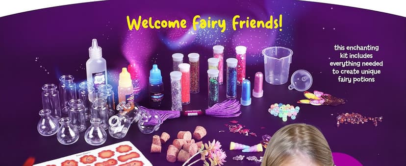 Dan&Darci Fairy Magic Potion Kit for Kids - Gifts for Girls - 6 7 8 9 10 Year Old Girl Gift - Christmas Ideas - Toys 8-10 7-8 - Arts and Crafts for Kid Ages 6-8 Years - Magical Workshop Craft Kits