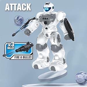 VAV Toys for 6-10 Year Old Boys Girls, Rechargeable Remote Control Robot Toy, Intelligent Programmable RC Robot with 2.4GHz Gesture Sensing, Christmas Birthday Gifts for Kids Age 6 7 8 9 10