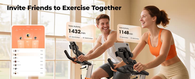 YOSUDA PRO Magnetic Exercise Bike 350 lbs Weight Capacity - Indoor Cycling Bike Stationary with Comfortable Seat Cushion, Silent Belt Drive 010C