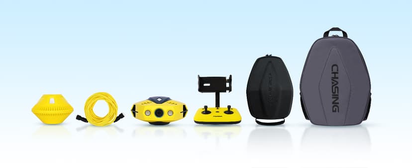 Chasing Dory Underwater Drone - Palm-Sized 1080p Full HD Underwater Drone with Camera for Real Time Viewing, APP Remote Control Green (Yellow)