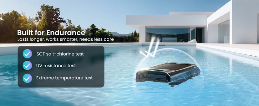 AIPER Surfer S2 Robotic Solar Pool Skimmer with APP Support, 24/7 Cleaning, Dual Charging Modes, Smart Obstacle Avoidance, Ideal for Most Swimming Pool Types