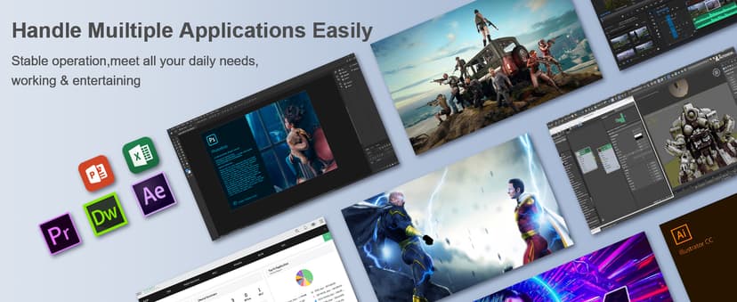 Beelink Ser5 Pro mini PC, AMD Ryzen 5 5500U (Up to 4.0GHz,6C/12T), 16GB DDR4 500GB PCle SSD,mini Computer Support 4K Triple Display/2.5G LAN/WiFi6/BT5.2, Home/Office Mini Desktop Computer
