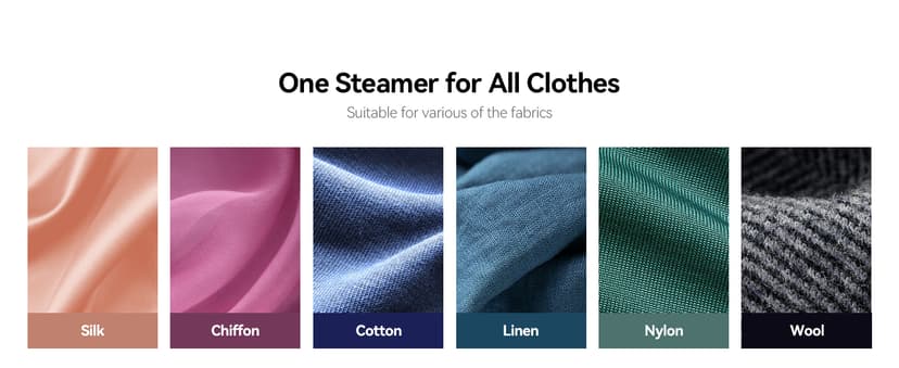 HiLIFE Steamer for Clothes, Portable Handheld Design, 240ml Big Capacity, 700W, Strong Penetrating Steam, Removes Wrinkle, for Home, Office(ONLY FOR 120V)-Black