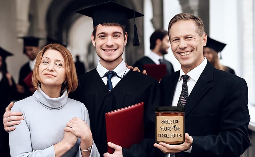 Graduation Gifts for Her/Him High School Seniors Class Of 2025 Nursing Grad Masters Degree 8th Grade College Graduation Gifts for Women Funny Congratulations Gift Candle for Sister Son Daughter Friend